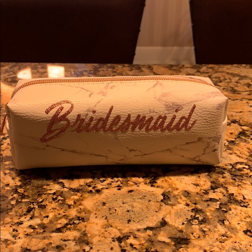 NWT bridesmaid cosmetic bag